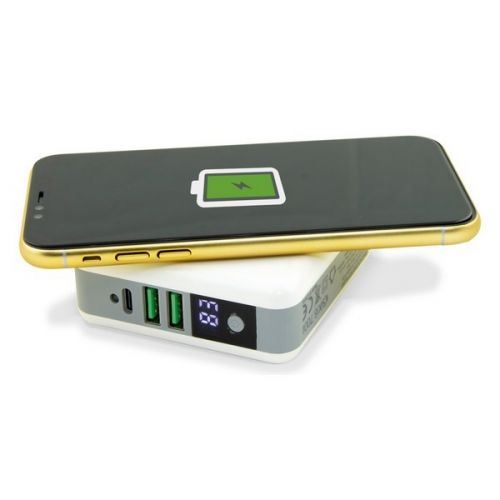Power Bank Sans Fil Travelling Charging 4in1 6700 mAh Blanc