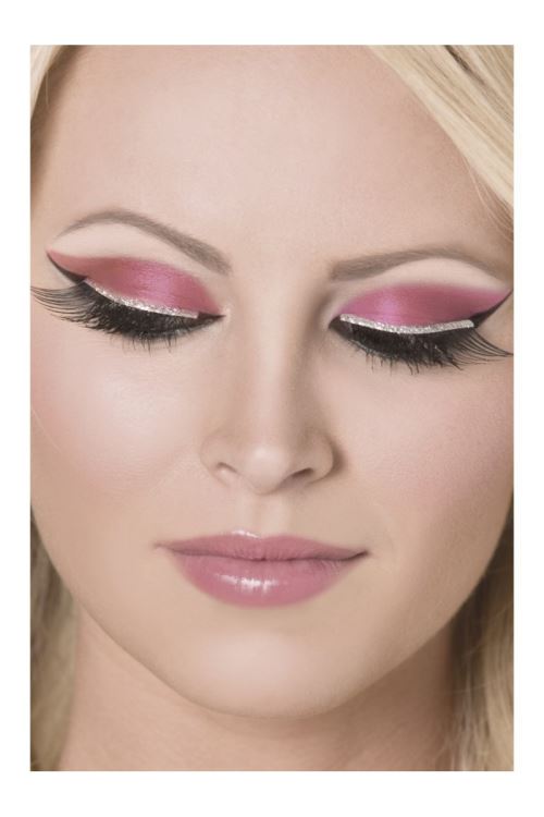 Faux cils argent brillant diva