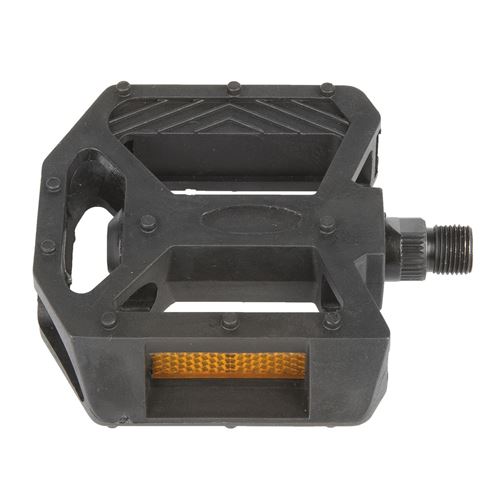 M-Wave BMX Pédale de plate-forme réflecteur BMX 9/16 Inch Noir Set
