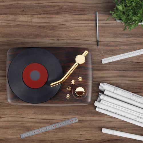 Portable Stereo Retro Vintage Bluetooth Haut-parleur sans fil avec fente MIC carte TF_onaeatza440