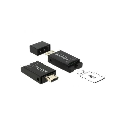 Lecteur de Cartes DELOCK 91738 OTG micro-USB USB 2.0 micro