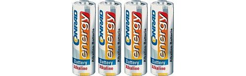 Alcaline aa / lr6 1.5v 2600mah 4pcs/film rtractable
