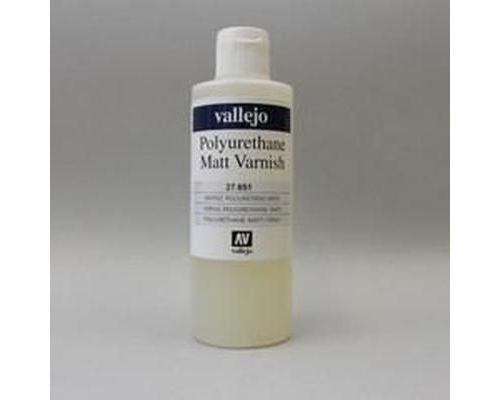 VAL27651 - Vallejo Polyurethane - Varnish Matte 200ml (Min Qty 3) - Modélisation plastique Peintures