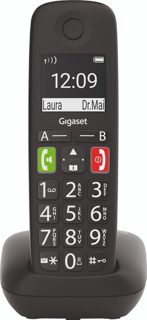Gigaset E290HX - Extension du combiné sans fil - ECO DECTGAPCAT-iq - noir