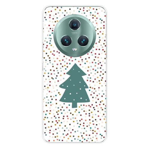 Coque en silicone imprimée compatible Huawei Honor Magic 5 Pro 5G NO Sapin de Noël