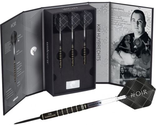 Unicorn fléchettes flèches KNoir. Huybrechts pointe acier 90% poids 24