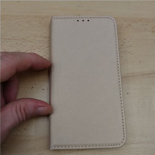 Etui folio magnet pour samsung j7 2017 j730 de couleur or gold