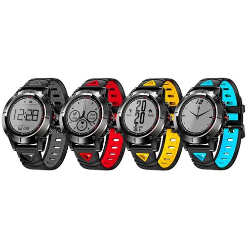 Montre Bracelet Intelligente GPS Etanche pour Sports et Loisirs (Jaune)