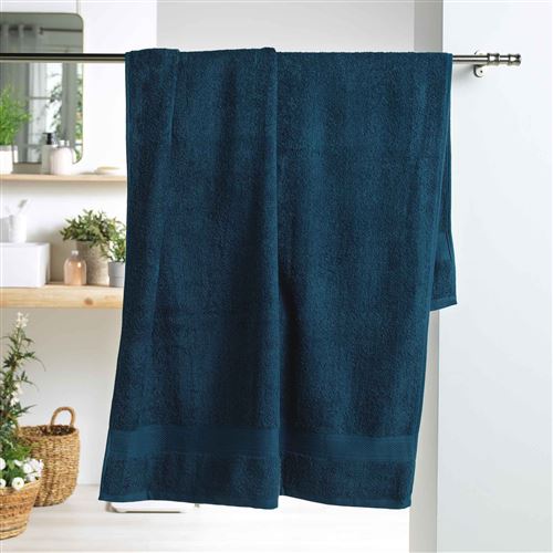 Drap de bain 90 x 150 cm eponge 500 grammes colors Bleu Nuit