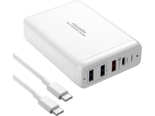 Connectique Novodio USB-C Multiport Charger + câble - Chargeur iPhone / MacBook Pro 75W