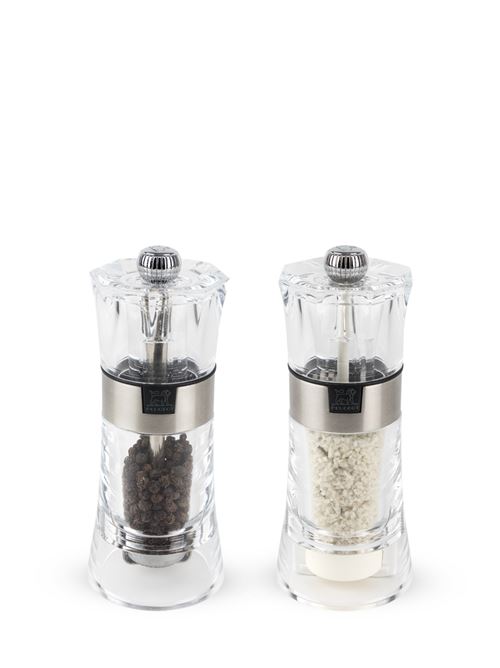 Peugeot Saveurs 2/34573 Oslo Duo Poivre + Moulin À Sel Humide, Transparent