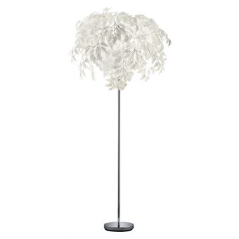 Lampadaire 3 Lumières Feuilles Décoratives Blanches Leavy Trio Lighting - 1