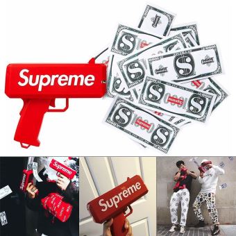 Cash Cannon Money Gun Make It Rain Argent jouet Rouge - 1