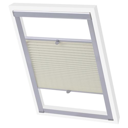 vidaXL Store plissé Couleur crème SK08