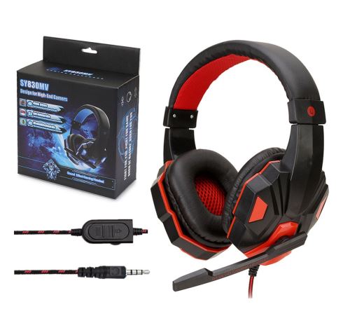 USB filaire stéréo 3,5 mm Gaming Headset casque avec micro pour la PS4 / XBOX