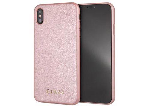 Coque iPhone XS Max Guess Iridescent Collection - Rose Doré