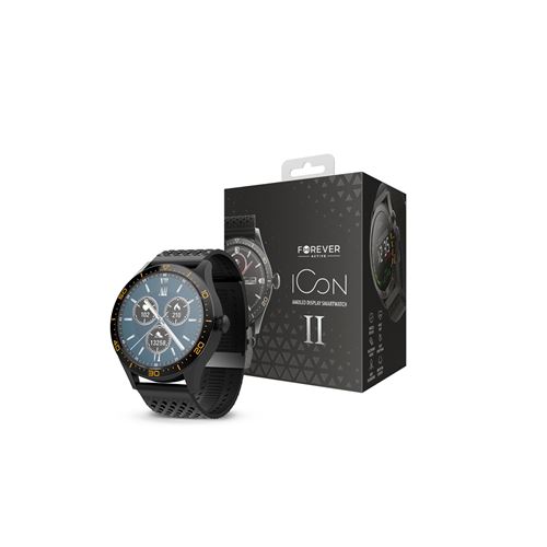 Montre Connectée Tracker d'Activité Multifonctions Étanche Icon Forever Noir