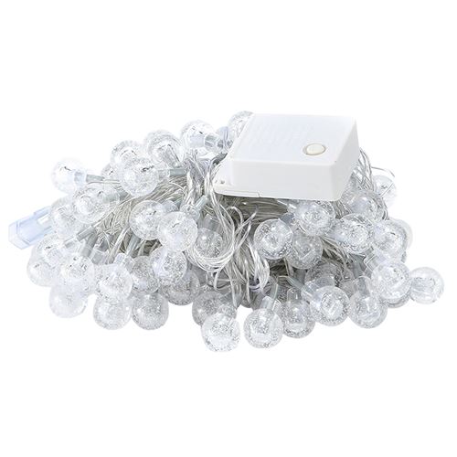Guirlande lumineuses Forme de boule à bulles Ajustable LED A 100 10M-blanc