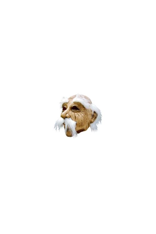 Masque souple de vieillard avec cheveux