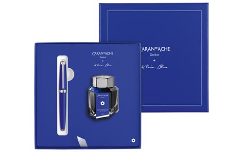 Stylo Plume Léman Klein Blue® + Encrier Klein Blue® - Caran d'Ache