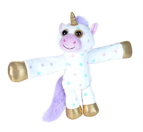 Peluche Licorne Wild Republic, Bracelet Slap, Animal en Peluche, Jouets pour Enfants, Fournitures de fête de Licorne, 8 pouces
