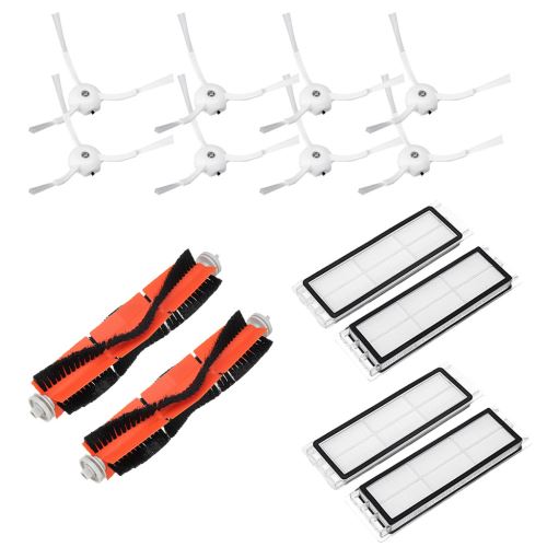 Générique 2 Brosses + 8 + 4 Side Brosse Filtre Pour Xiaomi 1S / Roborock T65 Aspirateur