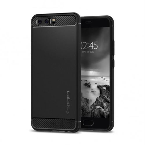 Coque Huawei P10 Spigen Rugged Armor noir