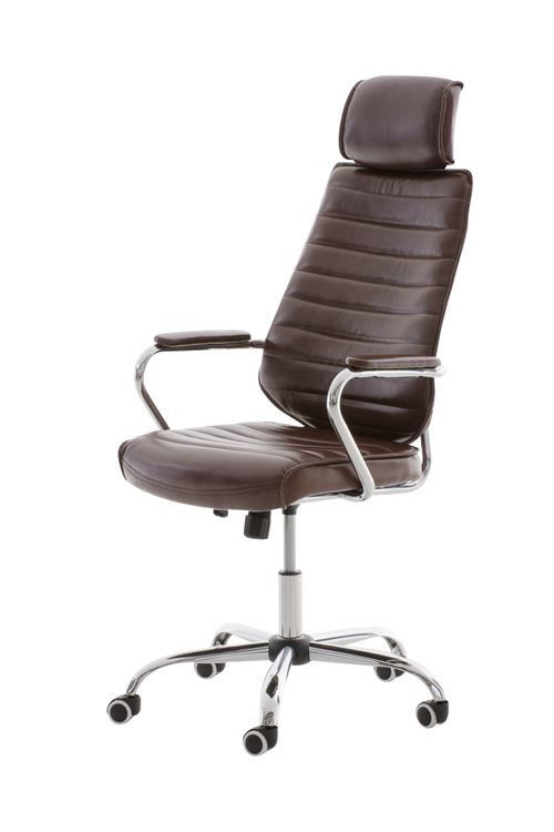 CLP Fauteuil de bureau Rako similicuir  Bordeaux