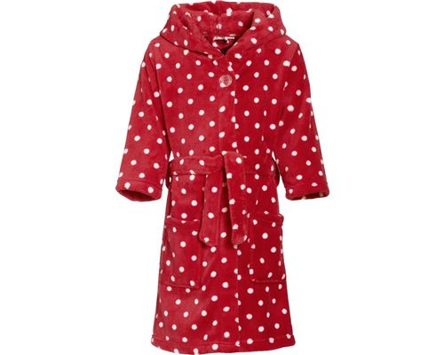 Playshoes peignoir à pois junior rouge