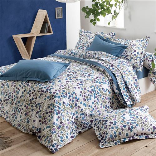 Drap housse Bagatelle Encre TRADILINGE - 140 x 190 cm