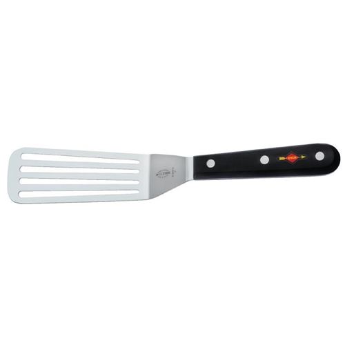 Spatule professionnelle coudée ajourée inox Dick - 130 mm - - Inox