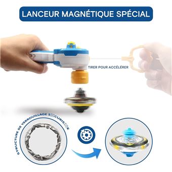 Jeu de plein air Infinity Nado Set Battle avec 2 toupies empilables