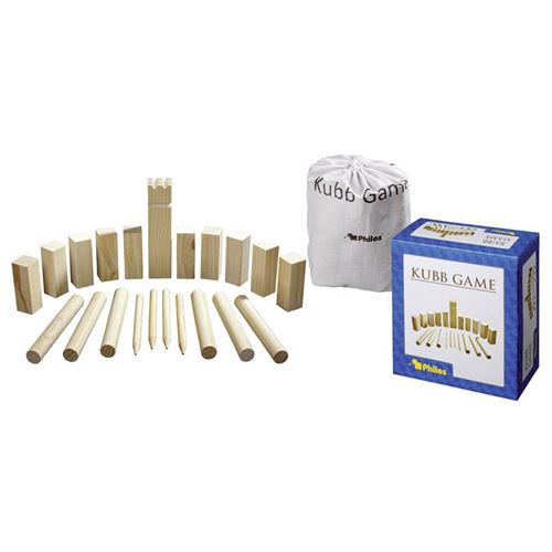 Kubb, jeu d'adresse familial en bois