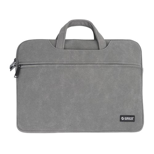 Sacoche en PU fourre-tout imperméable résistant aux chocs gris pour votre Laptop 13.3 pouces
