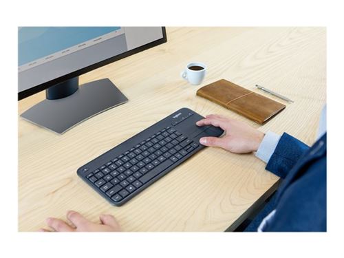 Logitech K400 Plus Kabellose Tastatur Schwarz