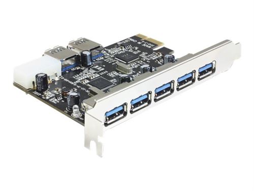 Delock PCI Express Card > 5 x external + 2 x internal USB 3.0 - Adaptateur USB - PCIe 2.0 - USB 3.0 x 7