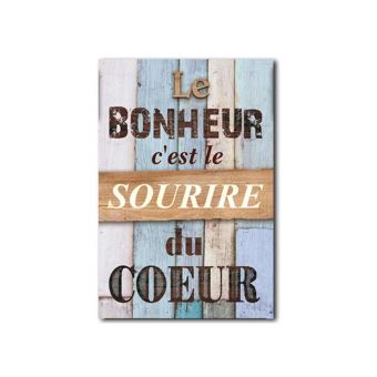 Cadre Citation Le Bonheur C Est Le Sourire Du Cour Achat Prix Fnac