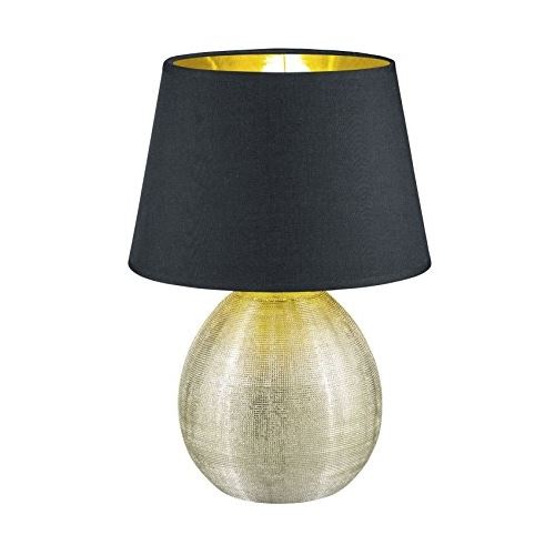 Reality Leuchten R50631079 Luxor, Lampe De Table, Céramique, E27, Or, 24 X 24 X 35 Cm - Image 3