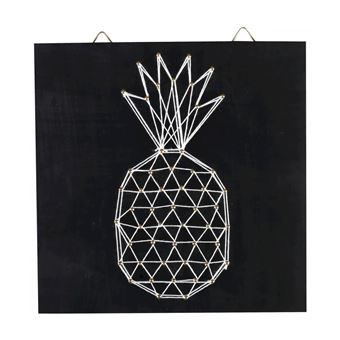 Tableau de fil tendu string art ananas 22cm - graine créative