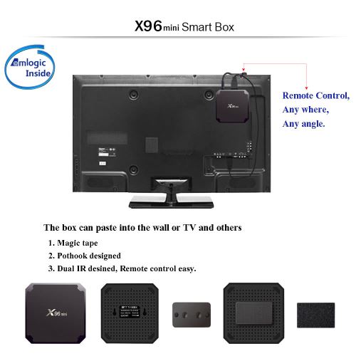 Mini PC Android TV Box 4K passerelle multimédia 2+16 Go