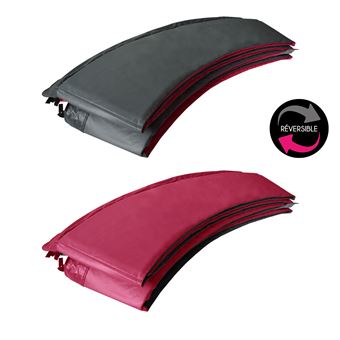 Matelas de protection réversible pour trampoline Ø180cm CAIRNS - gris/rose - 1