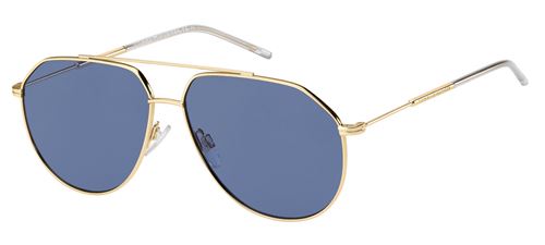 Tommy Hilfiger lunettes de soleil TH1585/S 000/KU unisexe or avec lentille bleue