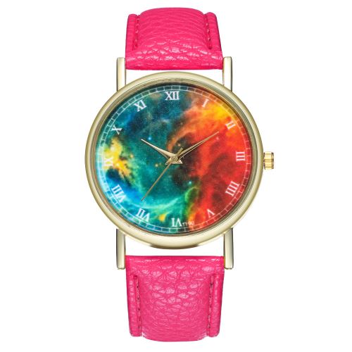 Version coréenne de la couleur coréenne de la montre coréenne T190-A des étudiants masculins et masculinsRoseCamine