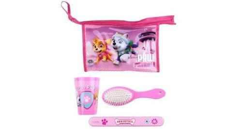 Set 3 pièces Trousse de Toilette Pat Patrouille Stella et Everest