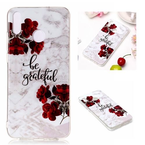 Coque en TPU motif de marbre style D pour votre Huawei Honor 8X