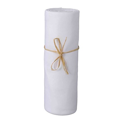 Drap housse jersey bio 60x120 cm - Blanc