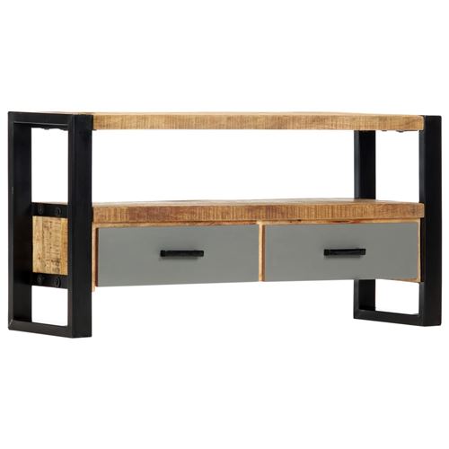 vidaXL Meuble TV 100 x 30 x 50 cm Bois massif de manguier