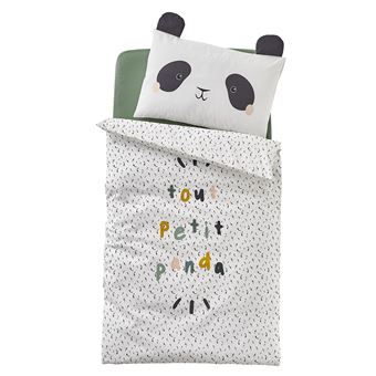 Housse De Couette Bebe Petit Panda Ecru Multicolore 80x1 Vertbaudet Parure De Lit Bebe Achat Prix Fnac