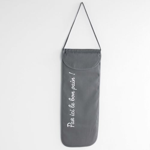 Sac a pain 28 x 70 cm coton cuistot Anthracite