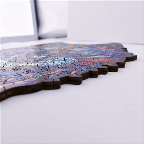 23€99 sur Puzzle,En bois,Forme de loup,5 mm d'épaisseur,122 Pièces -  Multicolore - Puzzle - Achat & prix